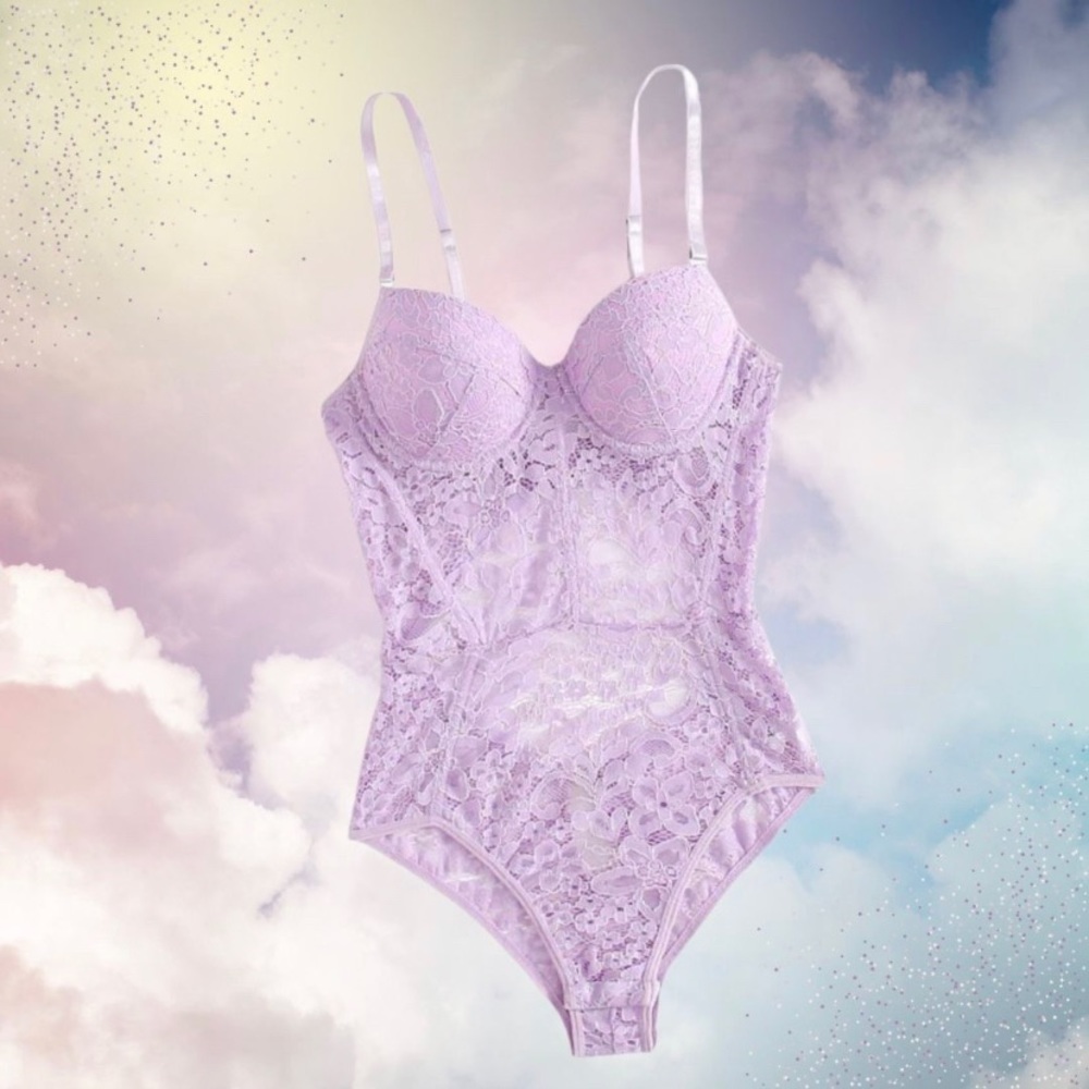 Light Lilac Lace Bodysuit